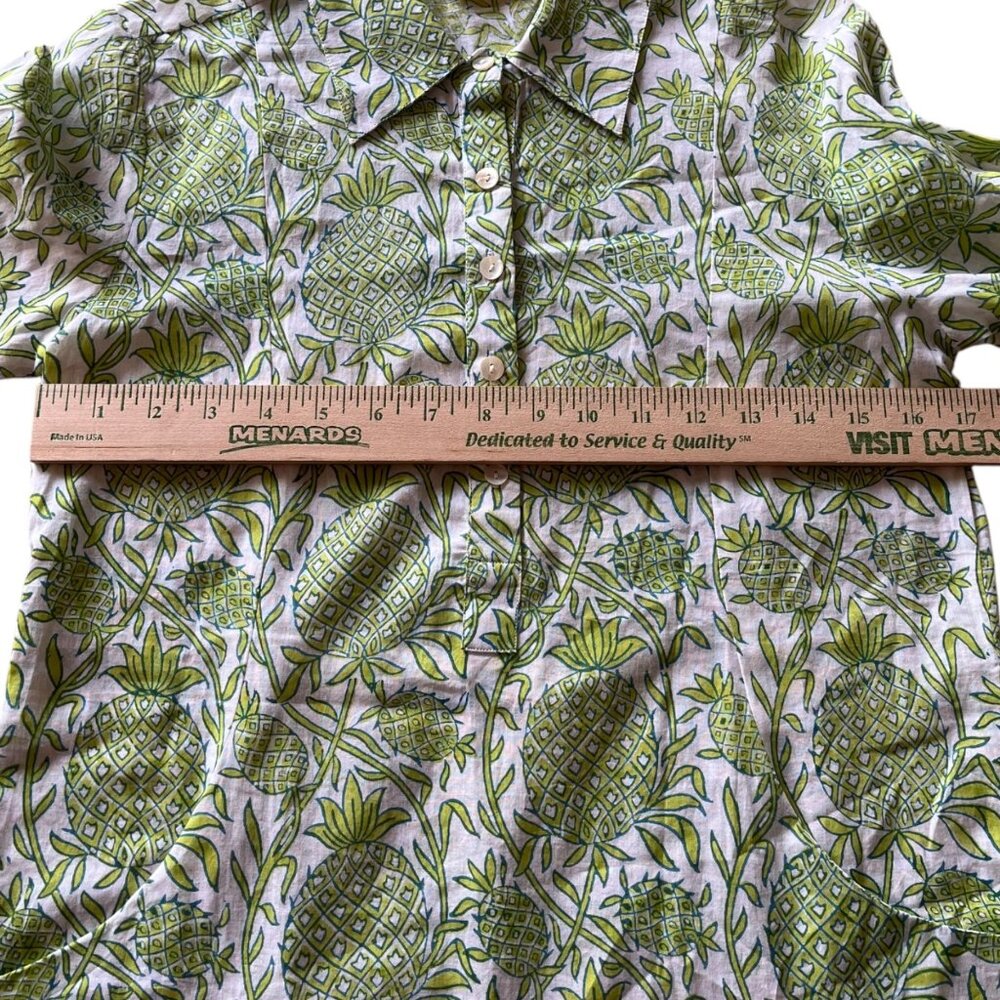 Roberta Roller Rabbit Pineapple Lightweight Butto… - image 6